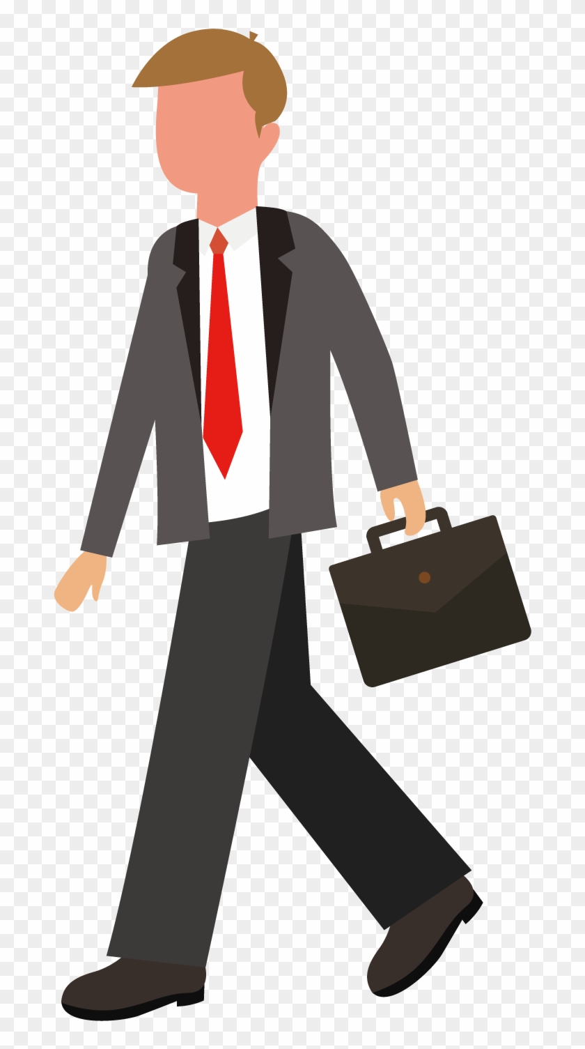Business People Holding A Briefcase - People With Briefcase Png #1062076