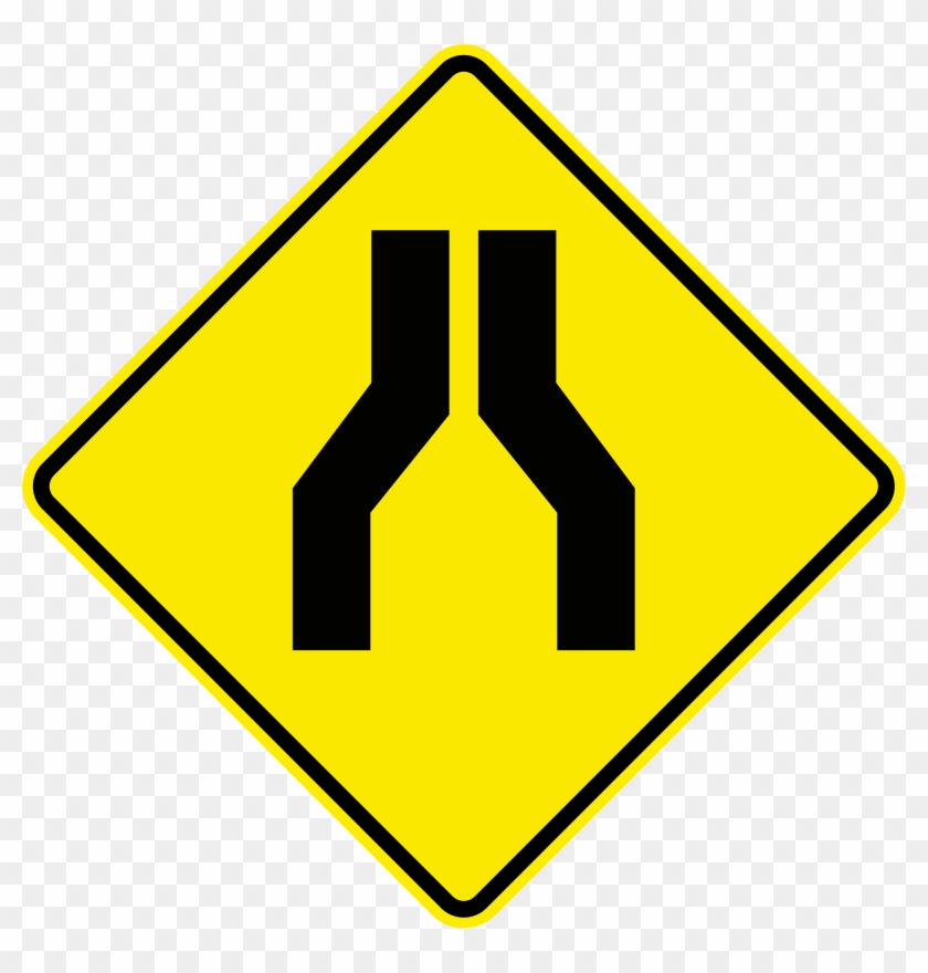 Jamaica Road Sign W3-1 - Symmetrical Road Signs #1062203
