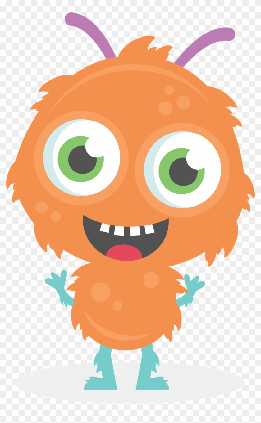 Orange Monster Cliparts 241315 Rh Mzayat Com One Eyed - Miss Kate Cuttables Monsters #1062354