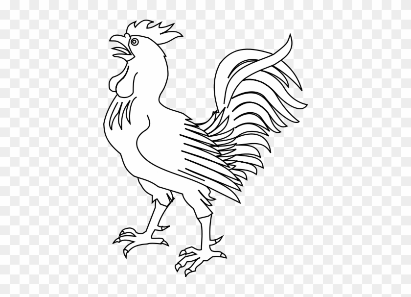 Fighting Rooster Coloring Pages - ديك للتلوين #1062727