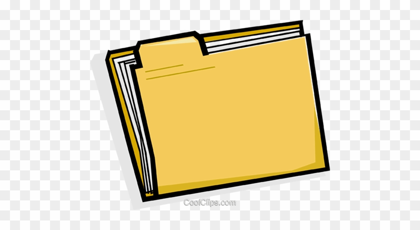 File Folder Royalty Free Vector Clip Art Illustration - File Folder Royalty Free Vector Clip Art Illustration #1062827