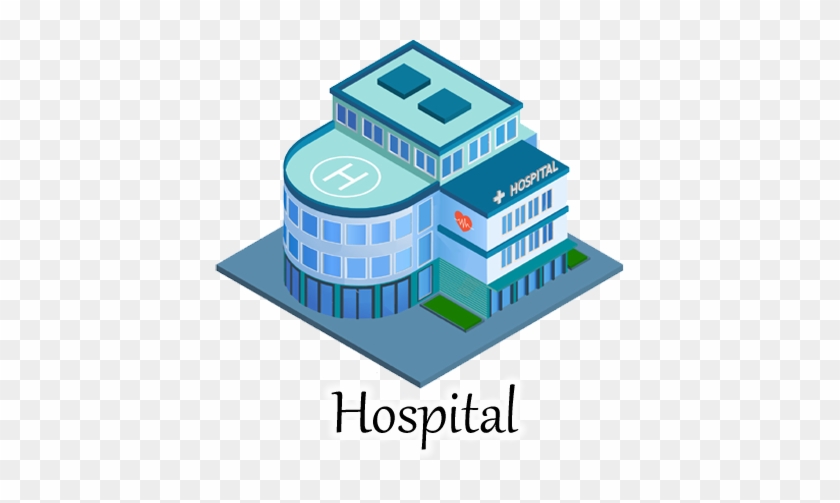 Makes Your Life Easy - Hospital Isometric Building #1062887