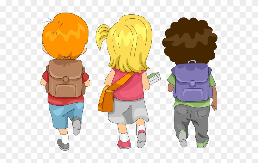 Go Home From School Clipart - Niños Yendo Ala Escuela #1062979