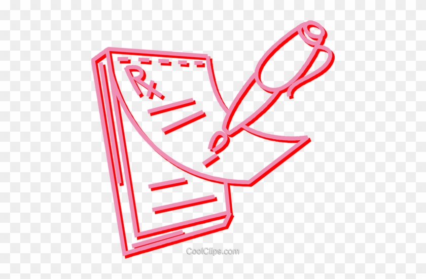 Prescription Pad Royalty Free Vector Clip Art Illustration - Prescription Pad Royalty Free Vector Clip Art Illustration #1063217