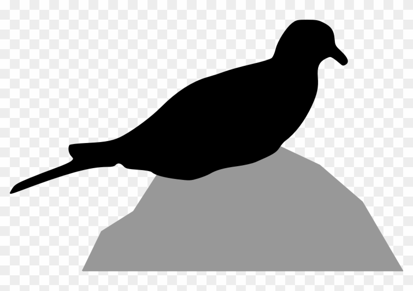 Mourning Dove Clipart Printable - Morning Dove Silhouette #1063474