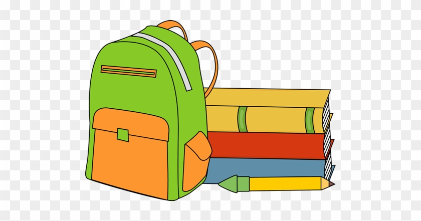 School Books Clipart & School Books Clip Art Images - School Books And Backpack #1063498