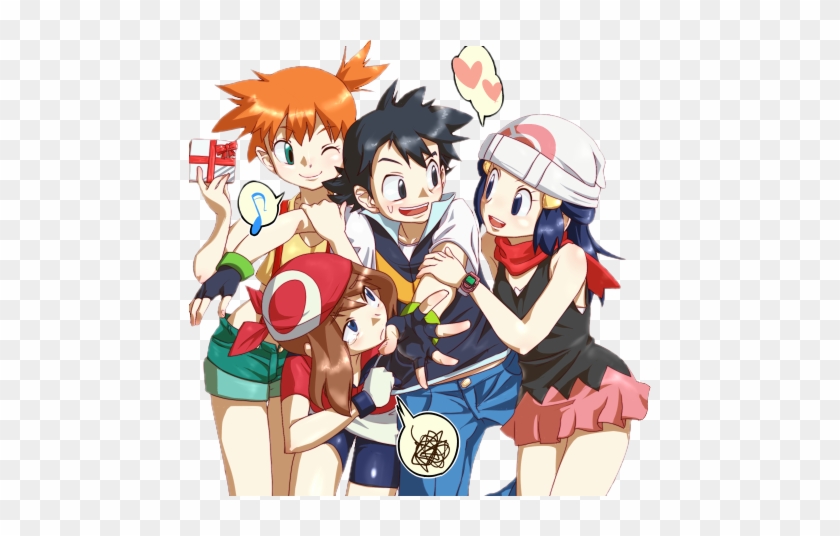 May Y Dawn ❤ Lindas Las Dos - Ash X Misty X May X Dawn #1063780