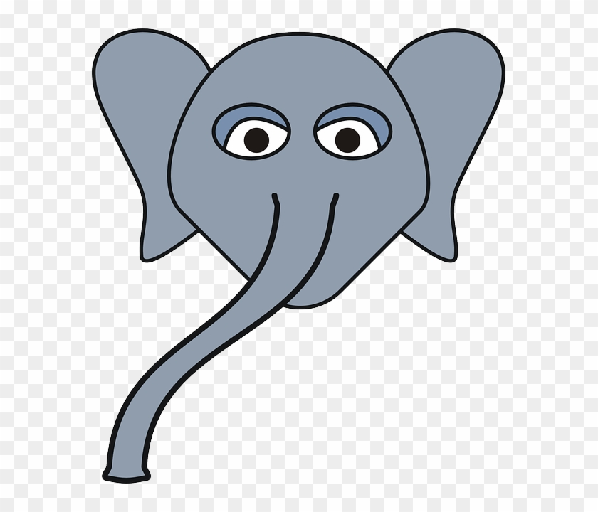 Elephant, Jungle, Trunk, Gray - Gambar Hewan Gajah Dan Hutan Kartun #182356