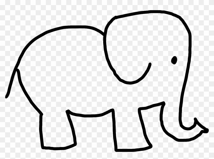 Square Island How To Make Hand Drawn Slides Elephant - Line Drawing Of An Elephant #182409