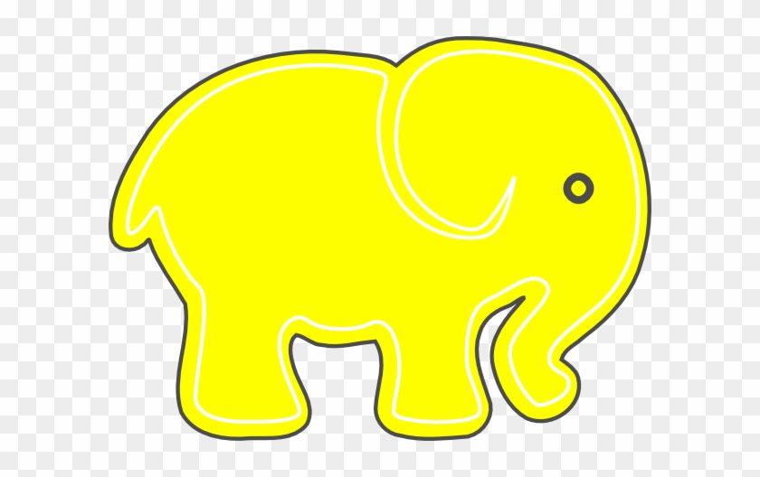 Elephantimage Yellow Clip Art At Clker - Clip Art #182528