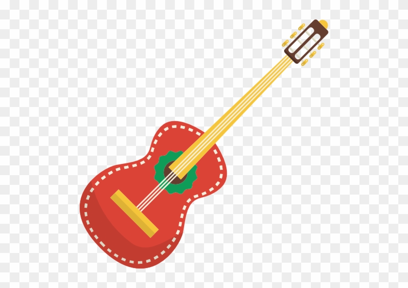Spanish Guitar Icon - Mexican Guitar Clipart Transparent #182994