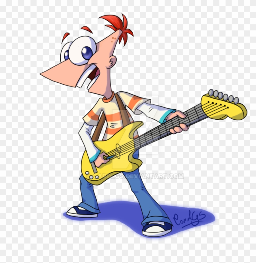 A Guitar - Cartoon #183082