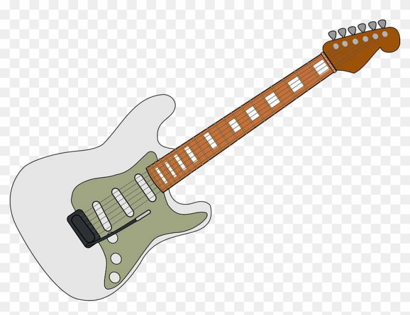 White Fender Strat Clip Art - Fender Stratocaster Drawing #183131
