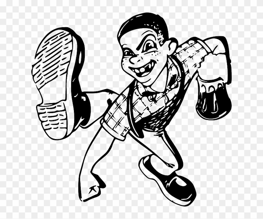 Head, Dance, Music, Outline, Boy, Man, Bad, Kid, - Skinhead Vector #183270