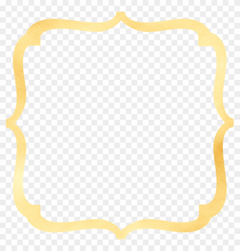 Bracket Frame Border - Gold Bracket Frame Clipart #183998