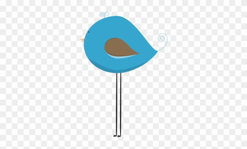 Long Legged Blue Bird - Clip Art #184056