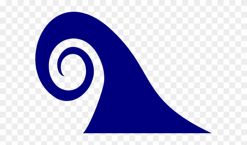 Wave Clip Art At Clkercom Vector Online - Wave Clipart Dark Blue #184236