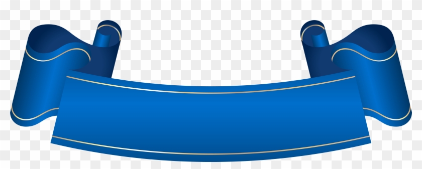 Blue Banner Transparent Clip Art - Clip Art #184588