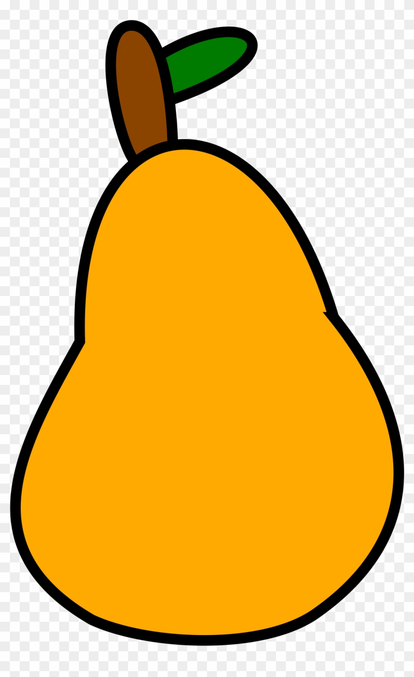 Very Simple Pear Svg Vector File, Vector Clip Art Svg - Pear Clip Art #185728