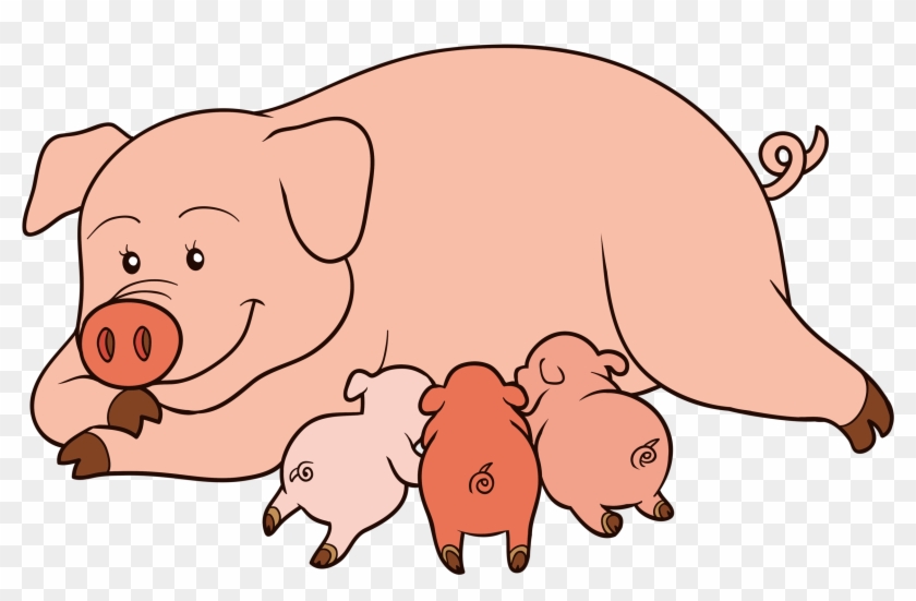 Яндекс - Фотки - Pig And Piglet Clipart #1063953