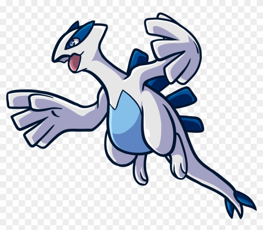 Ho Oh Then Flies Over And Charges At Lugia, Lugia Dodges - Transparent Lugia #1064297