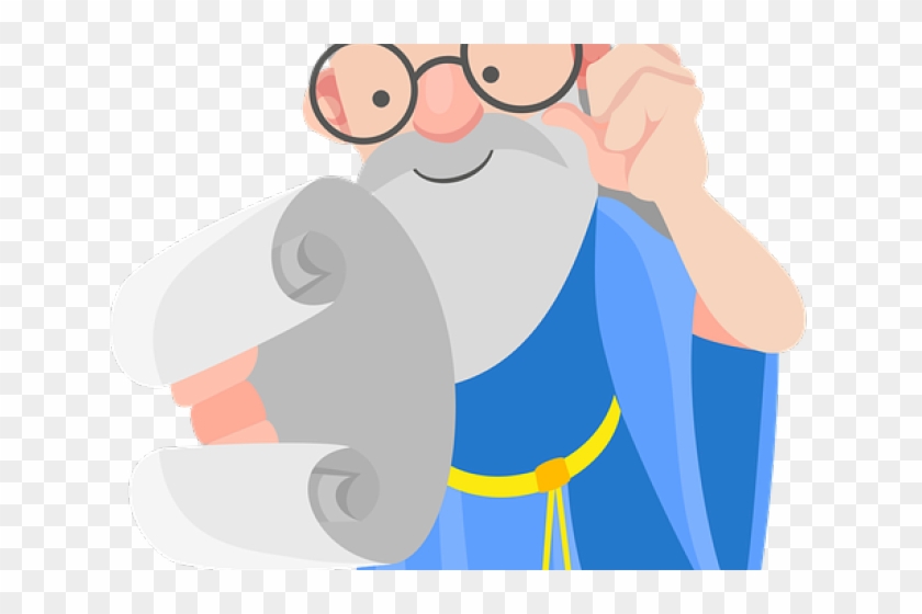 Magic Clipart Sorcery - Wise Old Man Cartoon Transparent Backf Ground #1065239