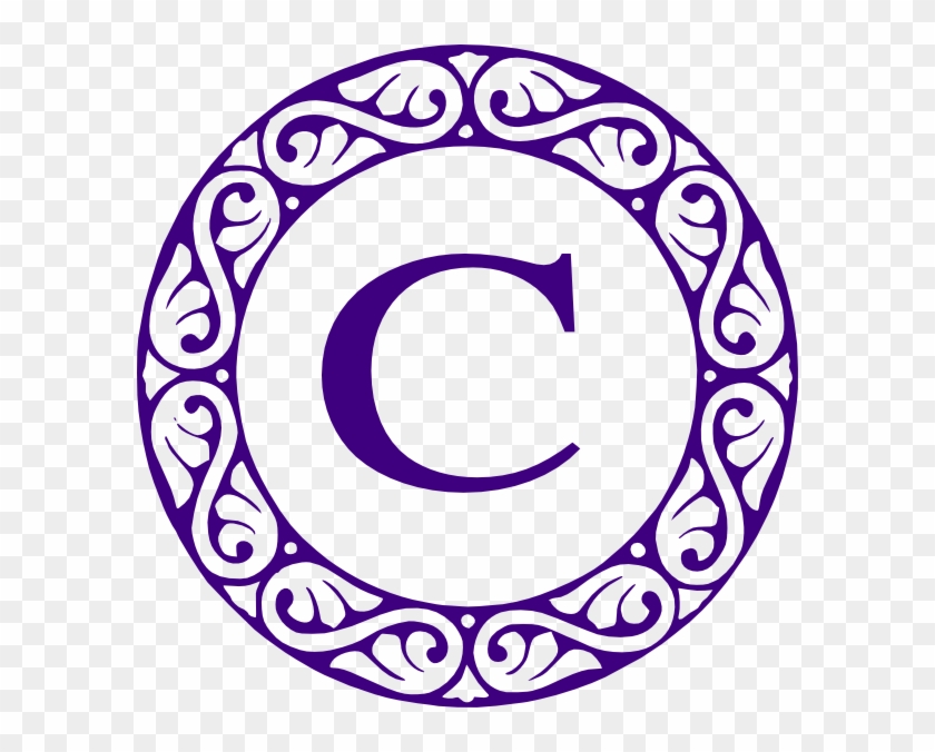 Letter C Monogram Clip Art At Clkercom Vector Online - Letter T Monogram #1065309