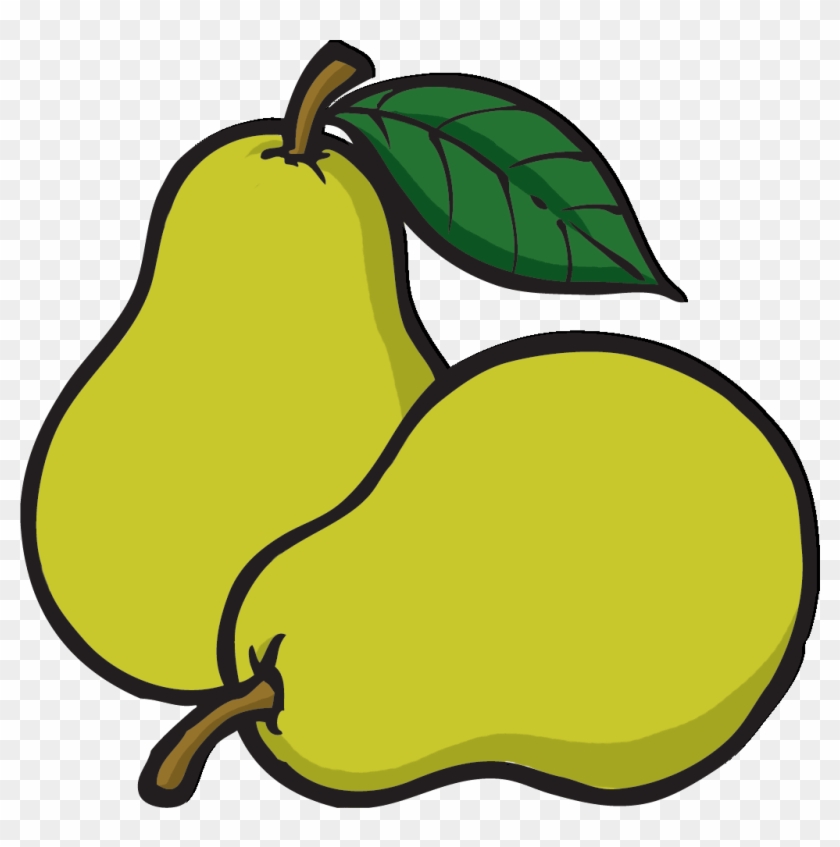 Vegetarian, Vegan, Healthy Food, Food And Restaurant, - Pear Clipart #1065311