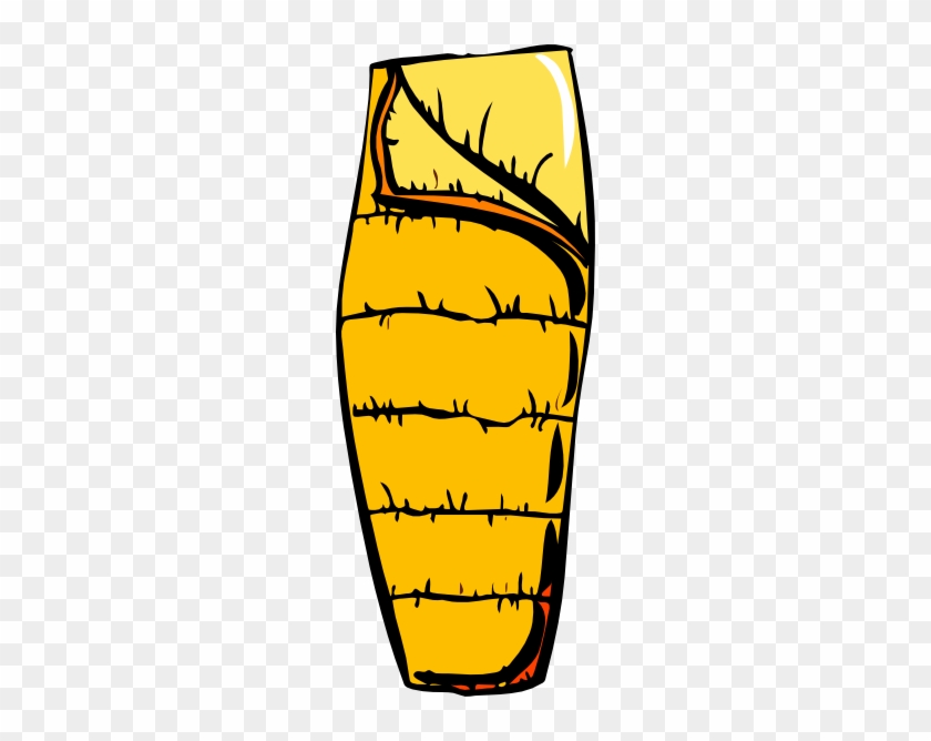 Sleeping Bag Clipart Black And White - Sleeping Bag #1066336
