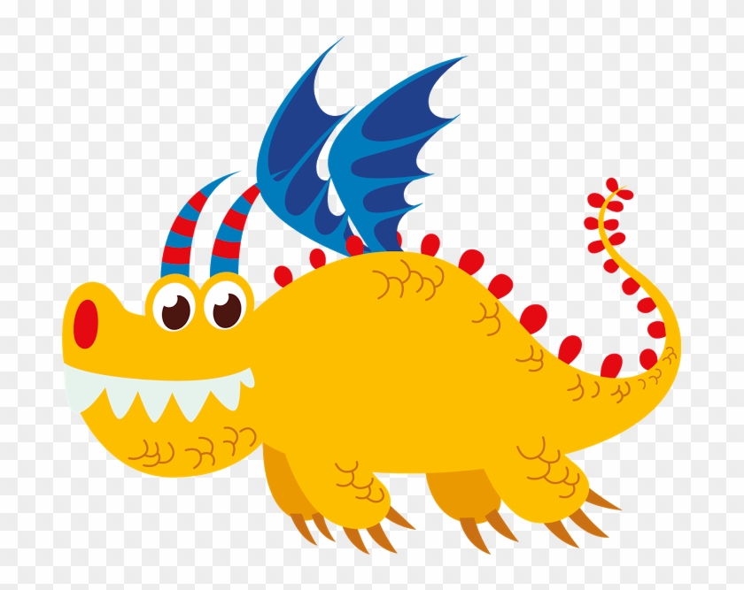 Clip Art, Knight, Dragons - Dragons Square Fridge Magnet (personalized) #1066508
