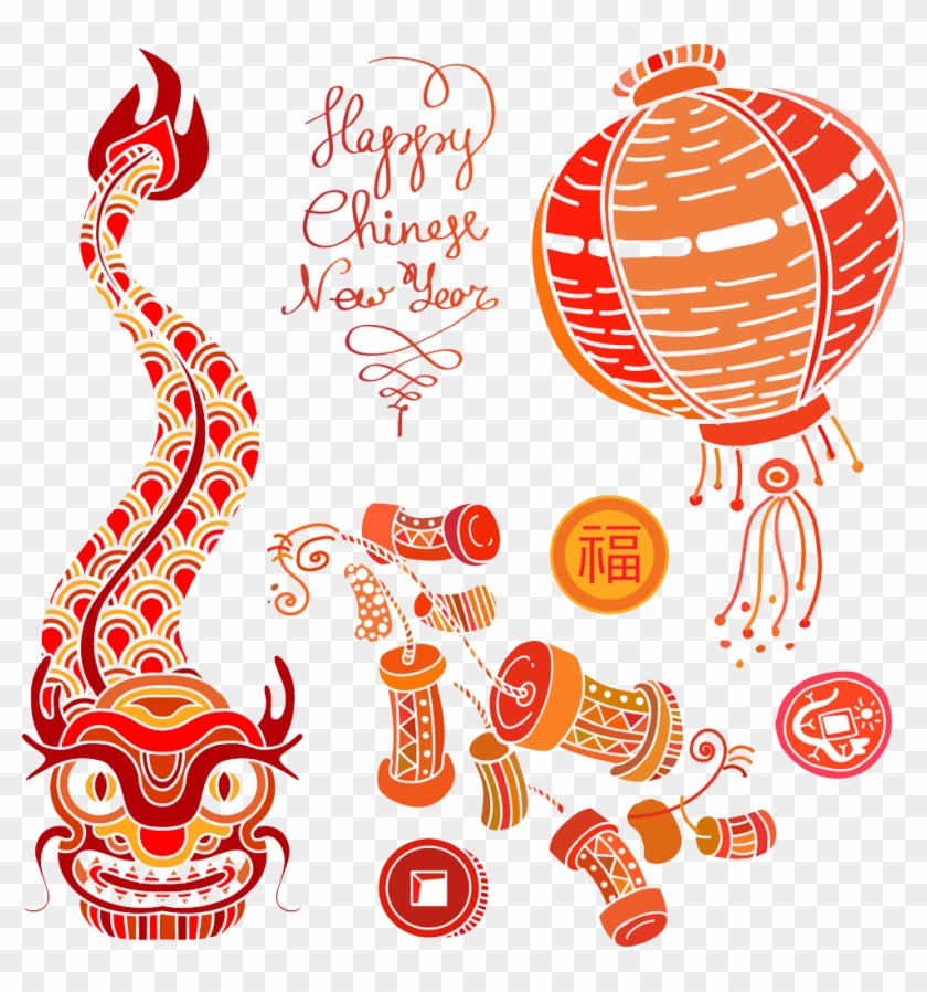 Chinese New Year Firecracker Chinese Zodiac - Chinese New Year Firecrackers .png #1066924