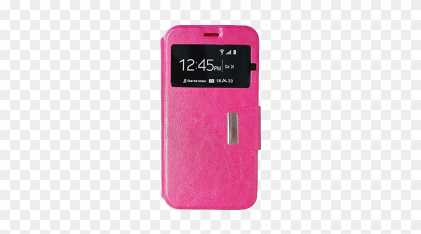 Funda Libro Ventana Generica - Funda Libro Ventana Solapa Rojo Alcatel A3 #1067400