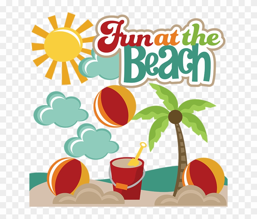 Fun At The Beach Svg Collection Beach Svg Files Cutting - Having Fun In The Beach Clipart #1067801