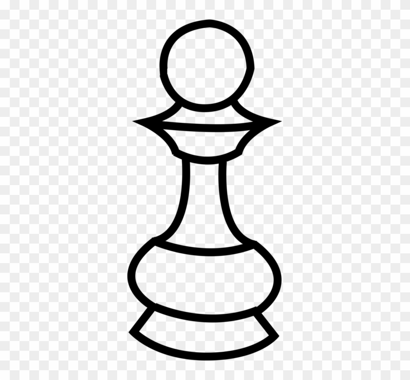 Vector Illustration Of Pawn Weakest, Most Numerous - Vector Illustration Of Pawn Weakest, Most Numerous #1067827
