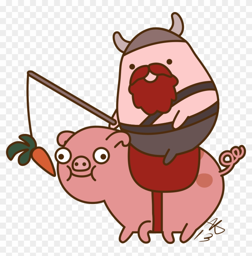 Ride The Pig By Amkili - Pusheen X Fat Pony #1068038