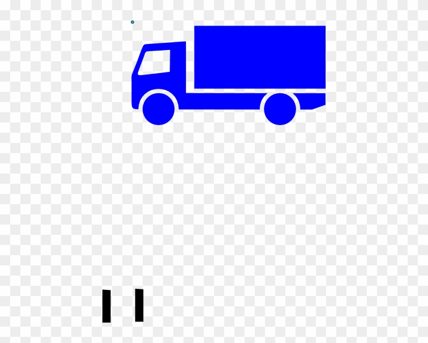 Blue Lorry Clip Art At Clker - Clip Art Truck Purple #1068797