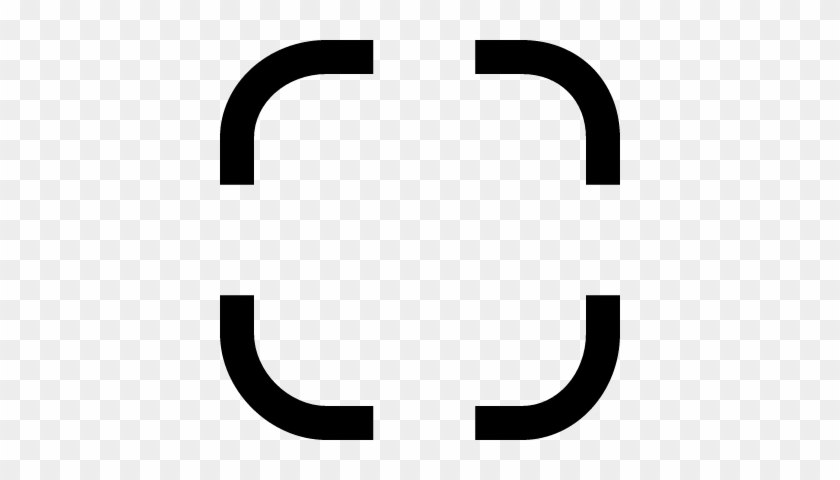 Rounded Square Corners Outline Vector - Square Outline Logo #1069458