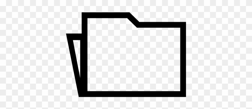Folder Outline Vector - Folder Outline Vector #1069501