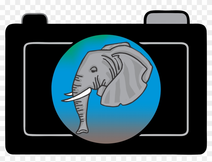 An Elephant Is Reflected In A Camera Lens - Indian Elephant #1070154