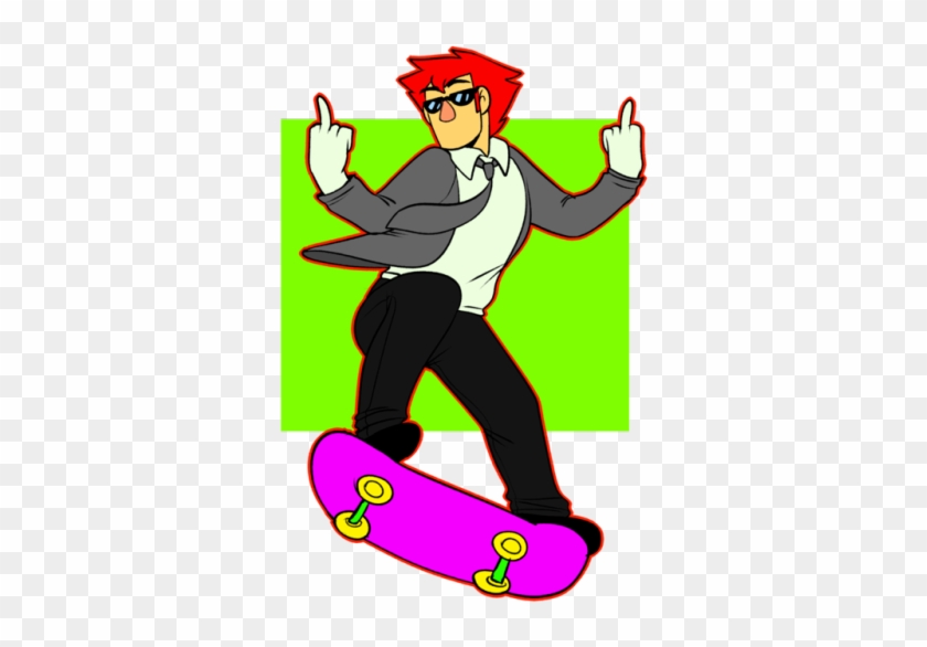 Skateboarding Clip Art - Clip Art #1070429