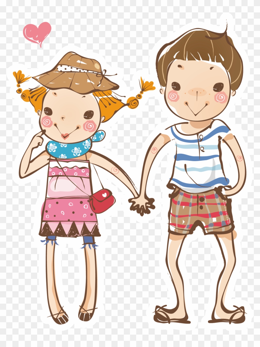 Child Cartoon Beach Illustration - Cartoon #1071011