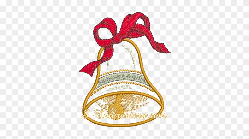 Christmas Bell Applique Design - Christmas Bell Applique Design #1071363