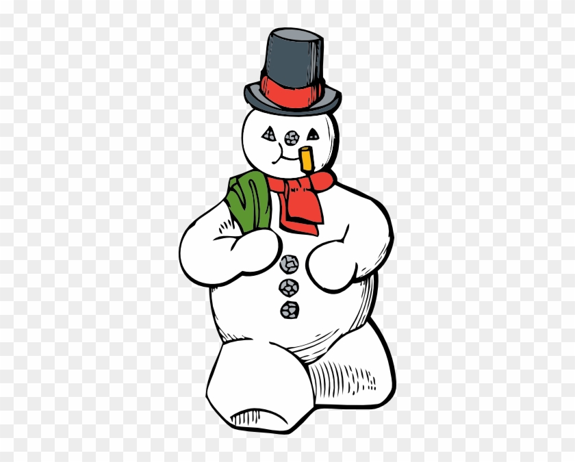 Snowman Clip Art Free Vector - Snowman Clip Art #1072201