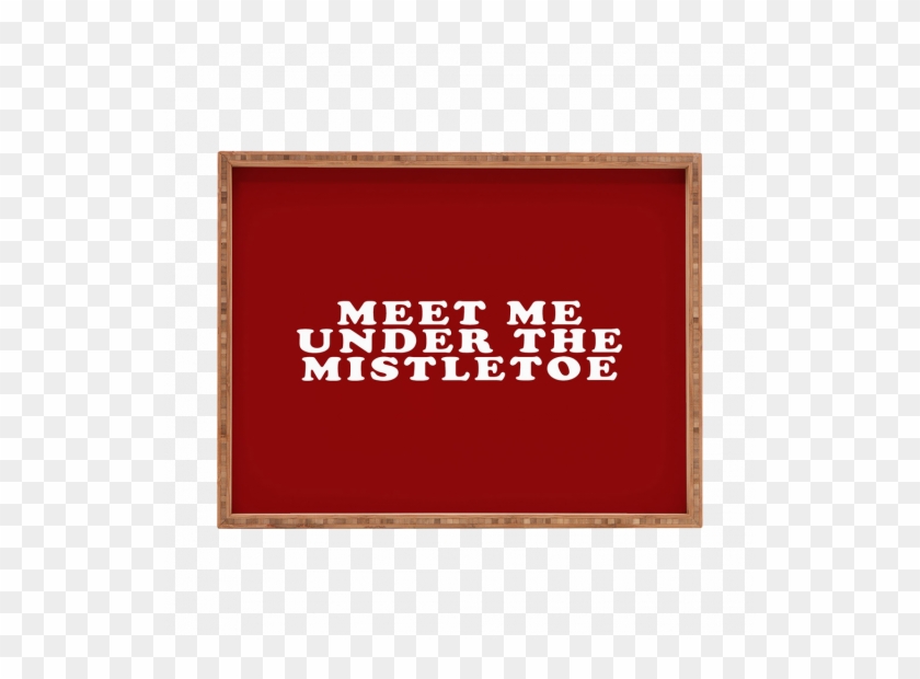 Leah Flores Mistletoe Kiss Rectangular Tray - Deny Designs Leah Flores Mistletoe Kiss Rectangular #1072747