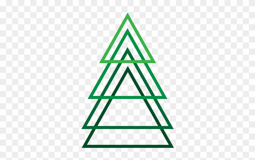 Simplistic Christmas Tree By Apparate - Two Triangle Tattoo Meaning #1072851