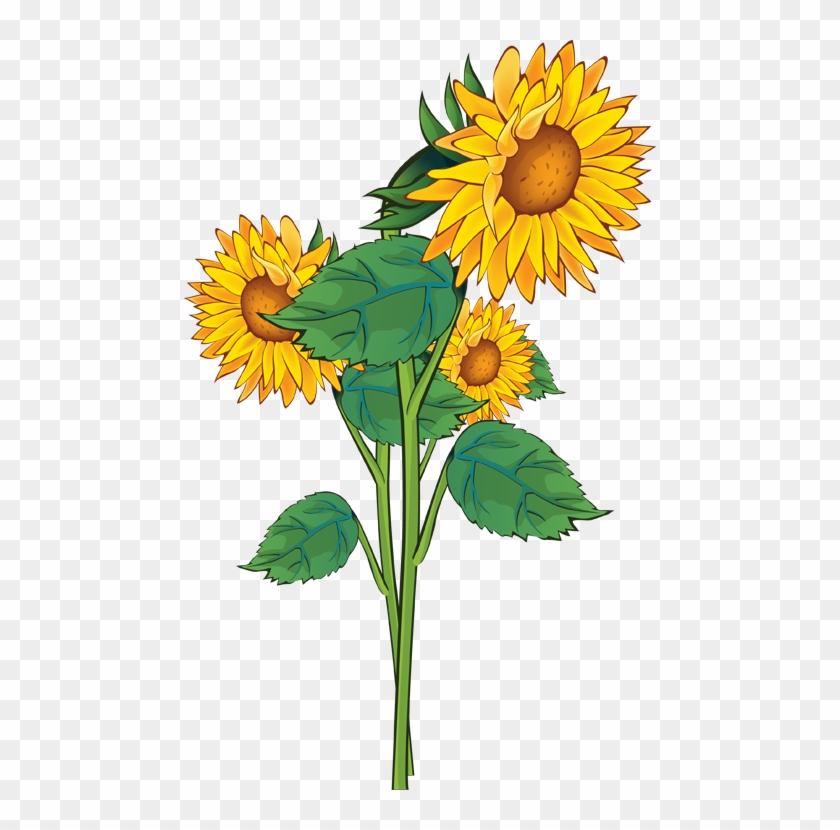 Yellow Flower Clipart Sunflower Bouquet - Summer Flower Clipart #1072970