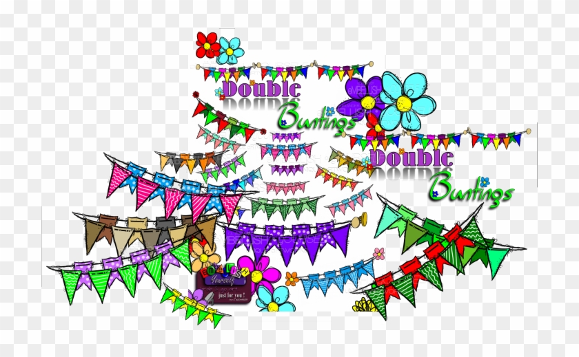 Double Buntings Are Two Strings Of Flags/pennants In - Illustration #1073116