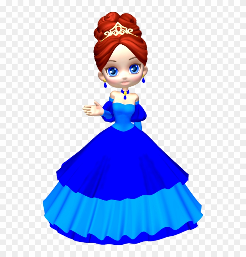 Princess In Blue Poser Png Clipart By Clipartcotttage - Princess Clip Art Png #1073193