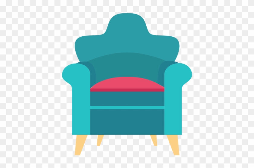 Icono De Silla De Brazo Enrollada Transparent Png - Imagen De Un Sillon Animado #1073402