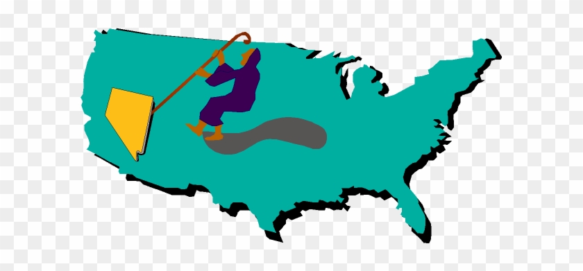 Nevada Map Cartoon - Nevada Map Cartoon #1073561